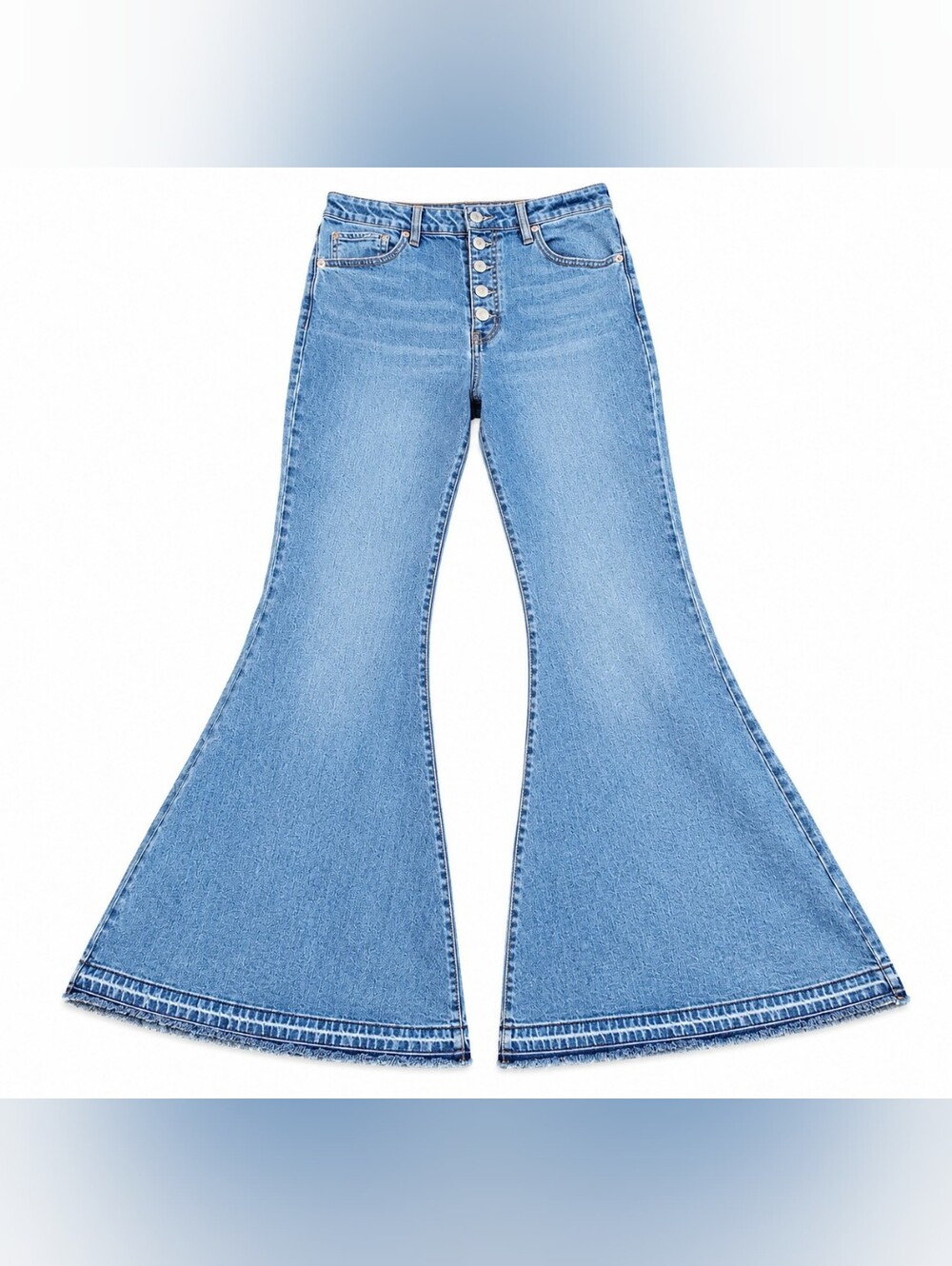 High-rise extreme flare jeans Wild Fable Button-Front 10